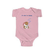 Load image into Gallery viewer, LiLi Rabbit &quot;I&#39;d rather be sleeping.&quot; Infant Fine Jersey Bodysuit
