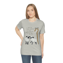 Load image into Gallery viewer, "The Good Shepherd" John 10:11 Adult Unisex Jersey Short Sleeve Tee