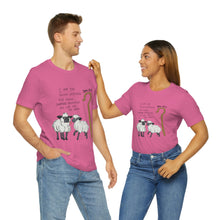 Load image into Gallery viewer, "The Good Shepherd" John 10:11 Adult Unisex Jersey Short Sleeve Tee