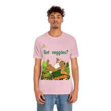 Load image into Gallery viewer, LiLi Rabbit "Got veggies?" Adult Unisex Jersey Short Sleeve Tee