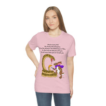 Load image into Gallery viewer, "Be Strong And Courageous:" Adult Unisex Jersey Short Sleeve Tee