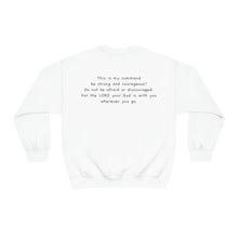 Load image into Gallery viewer, "I Will Be With You" Joshua 1:9 Adult Unisex Heavy Blend™ Crewneck Sweatshirt