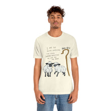 Load image into Gallery viewer, "The Good Shepherd" John 10:11 Adult Unisex Jersey Short Sleeve Tee