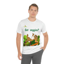 Load image into Gallery viewer, LiLi Rabbit "Got veggies?" Adult Unisex Jersey Short Sleeve Tee