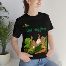Load image into Gallery viewer, LiLi Rabbit "Got veggies?" Adult Unisex Jersey Short Sleeve Tee
