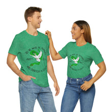 Load image into Gallery viewer, Matthew 10:16 "Wise As Serpents, Innocent As Doves" Adult Unisex Jersey Short Sleeve Tee