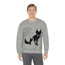 Load image into Gallery viewer, "Beware the Wolf In Sheep's Clothing" Unisex Heavy Blend™ Crewneck Sweatshirt