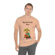 Load image into Gallery viewer, Psalm 62: 1-2 "My Soul Finds Rest" Adult Unisex Jersey Short Sleeve Tee