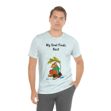 Load image into Gallery viewer, Psalm 62: 1-2 "My Soul Finds Rest" Adult Unisex Jersey Short Sleeve Tee