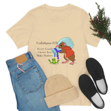 Load image into Gallery viewer, Galations 6:9 Scripture Mouse Adult Unisex Jersey Short Sleeve Tee
