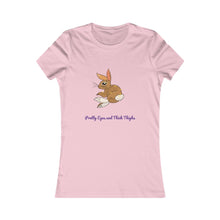 Load image into Gallery viewer, LiLi Rabbit "Pretty Eyes and Thick Thighs" Adult Women's Favorite Tee