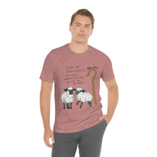 Load image into Gallery viewer, "The Good Shepherd" John 10:11 Adult Unisex Jersey Short Sleeve Tee