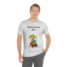 Load image into Gallery viewer, Psalm 62: 1-2 "My Soul Finds Rest" Adult Unisex Jersey Short Sleeve Tee