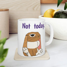 Load image into Gallery viewer, LiLi Rabbit "Not Today" Ceramic Mug 11oz