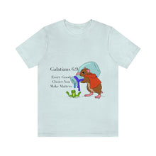 Load image into Gallery viewer, Galations 6:9 Scripture Mouse Adult Unisex Jersey Short Sleeve Tee