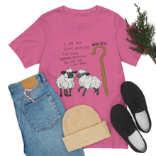Load image into Gallery viewer, "The Good Shepherd" John 10:11 Adult Unisex Jersey Short Sleeve Tee