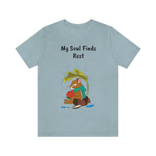 Load image into Gallery viewer, Psalm 62: 1-2 "My Soul Finds Rest" Adult Unisex Jersey Short Sleeve Tee