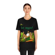 Load image into Gallery viewer, LiLi Rabbit "Got veggies?" Adult Unisex Jersey Short Sleeve Tee