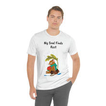 Load image into Gallery viewer, Psalm 62: 1-2 "My Soul Finds Rest" Adult Unisex Jersey Short Sleeve Tee
