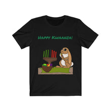 Load image into Gallery viewer, LiLi Rabbit "Happy Kwanzaa" Adult Unisex Jersey Short Sleeve Tee