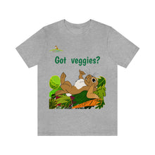 Load image into Gallery viewer, LiLi Rabbit "Got veggies?" Adult Unisex Jersey Short Sleeve Tee