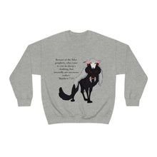Load image into Gallery viewer, "Beware the Wolf In Sheep's Clothing" Unisex Heavy Blend™ Crewneck Sweatshirt