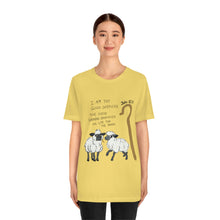 Load image into Gallery viewer, "The Good Shepherd" John 10:11 Adult Unisex Jersey Short Sleeve Tee