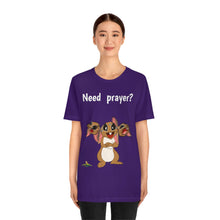 Load image into Gallery viewer, LiLi Rabbit "Need prayer?" Adult Unisex Jersey Short Sleeve Tee