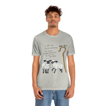Load image into Gallery viewer, "The Good Shepherd" John 10:11 Adult Unisex Jersey Short Sleeve Tee