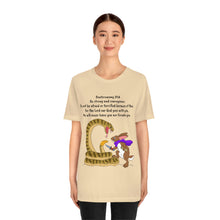 Load image into Gallery viewer, "Be Strong And Courageous:" Adult Unisex Jersey Short Sleeve Tee