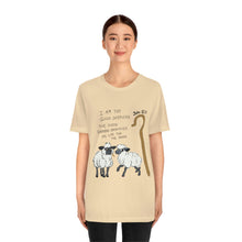 Load image into Gallery viewer, "The Good Shepherd" John 10:11 Adult Unisex Jersey Short Sleeve Tee