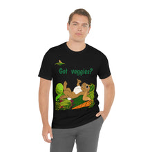 Load image into Gallery viewer, LiLi Rabbit "Got veggies?" Adult Unisex Jersey Short Sleeve Tee