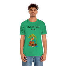 Load image into Gallery viewer, Psalm 62: 1-2 "My Soul Finds Rest" Adult Unisex Jersey Short Sleeve Tee