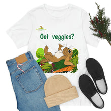 Load image into Gallery viewer, LiLi Rabbit "Got veggies?" Adult Unisex Jersey Short Sleeve Tee