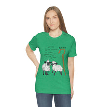 Load image into Gallery viewer, "The Good Shepherd" John 10:11 Adult Unisex Jersey Short Sleeve Tee