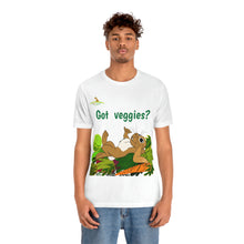 Load image into Gallery viewer, LiLi Rabbit "Got veggies?" Adult Unisex Jersey Short Sleeve Tee
