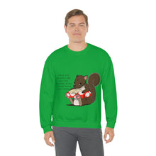 Load image into Gallery viewer, "Scripture Squirrel 2 Peter 3:18" Unisex Heavy Blend™ Crewneck Sweatshirt