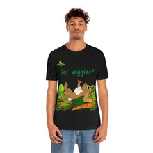 Load image into Gallery viewer, LiLi Rabbit "Got veggies?" Adult Unisex Jersey Short Sleeve Tee