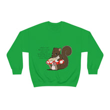 Load image into Gallery viewer, "Scripture Squirrel 2 Peter 3:18" Unisex Heavy Blend™ Crewneck Sweatshirt