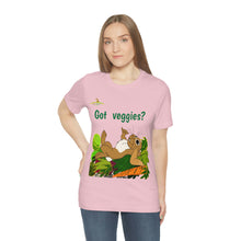 Load image into Gallery viewer, LiLi Rabbit "Got veggies?" Adult Unisex Jersey Short Sleeve Tee