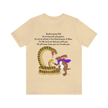 Load image into Gallery viewer, "Be Strong And Courageous:" Adult Unisex Jersey Short Sleeve Tee