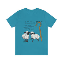 Load image into Gallery viewer, "The Good Shepherd" John 10:11 Adult Unisex Jersey Short Sleeve Tee