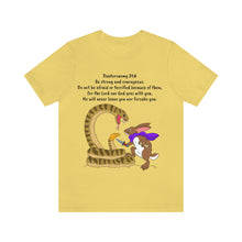 Load image into Gallery viewer, "Be Strong And Courageous:" Adult Unisex Jersey Short Sleeve Tee