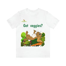 Load image into Gallery viewer, LiLi Rabbit "Got veggies?" Adult Unisex Jersey Short Sleeve Tee