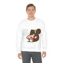 Load image into Gallery viewer, "Scripture Squirrel 2 Peter 3:18" Unisex Heavy Blend™ Crewneck Sweatshirt