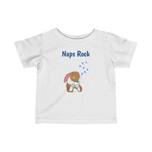 Load image into Gallery viewer, LiLi Rabbit &quot;Naps Rock&quot; Infant Fine Jersey Tee
