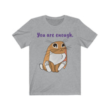 Load image into Gallery viewer, LiLi Rabbit "You are enough." Adult Unisex Jersey Short Sleeve Tee
