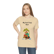 Load image into Gallery viewer, Psalm 62: 1-2 "My Soul Finds Rest" Adult Unisex Jersey Short Sleeve Tee