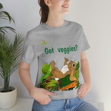 Load image into Gallery viewer, LiLi Rabbit "Got veggies?" Adult Unisex Jersey Short Sleeve Tee
