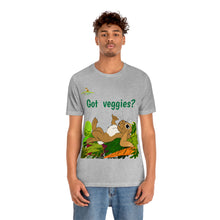 Load image into Gallery viewer, LiLi Rabbit "Got veggies?" Adult Unisex Jersey Short Sleeve Tee